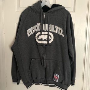 💯FINAL MARK DOWN 💯 Gray Ecko Zip up hoodie